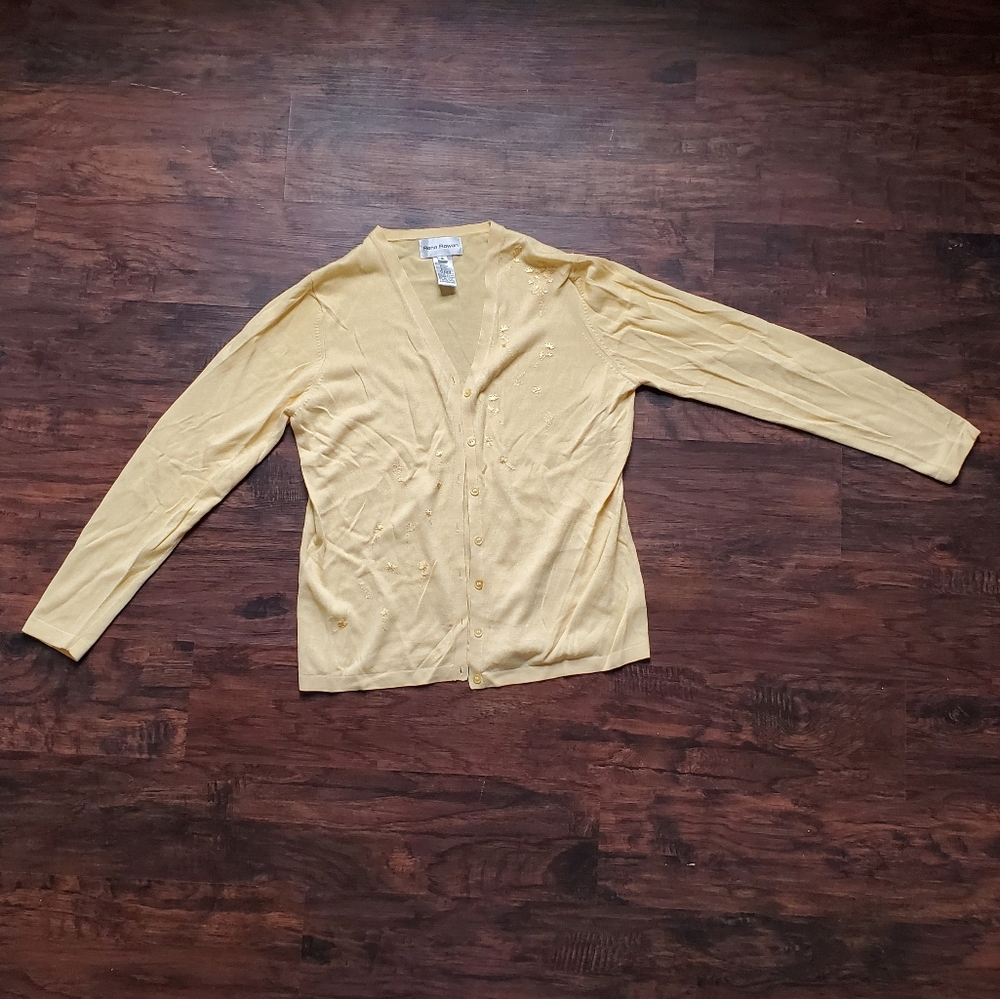 Pastel Yellow Knit Cardigan